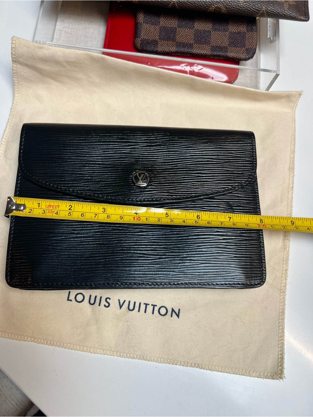 Louis Vuitton Black Epi Leather Slim Wallet - Picture 12 of 14